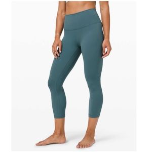 Lululemon Align Desert Teal Crop 21"
